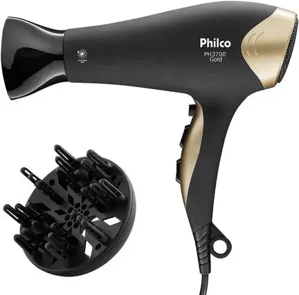 Secador de Cabelo Philco PH3700 Gold Tourmaline 2100W