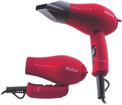 Secador de Cabelo Philco Titanium Travel 750W